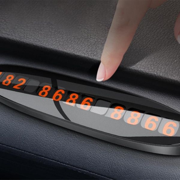 interior decorations 3d luminous number plate metal license temporary car parking high temperature resistant phone card
interior decorations 3d luminous number plate metal license temporary car parking high temperature resistant phone card