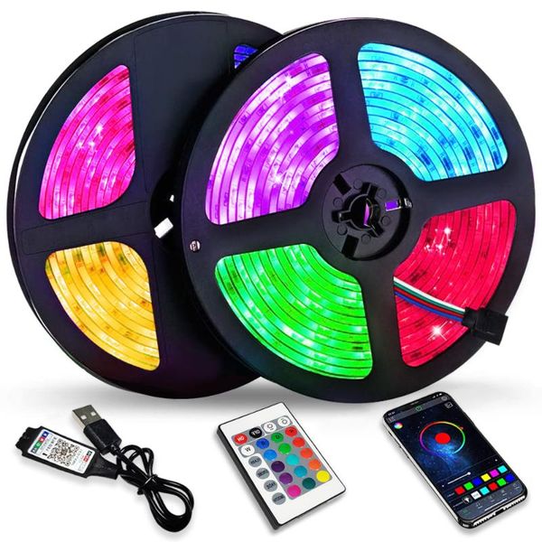 strips led strip lights rgb 2835 5v bluetooth control usb flexible lamp tape ribbon diode for tv computer desk luz bedroom party luces
strips led strip lights rgb 2835 5v bluetooth control usb flexible lamp tape ribbon diode for tv computer desk luz bedroom party luces