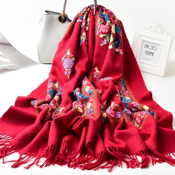 scarves winter sheep wool scarf women flower embroidery solid autumn shawls wraps for ladies tassels warm thick large, Blue;gray
scarves winter sheep wool scarf women flower embroidery solid autumn shawls wraps for ladies tassels warm thick large, Blue;gray