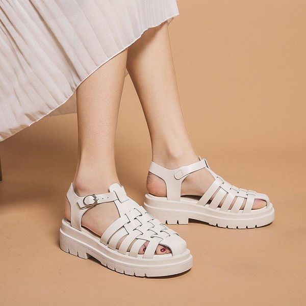 sandals women summer round toe retro 2021 pu weave flats platform shoes casual buckle slingback slippers party, Black
sandals women summer round toe retro 2021 pu weave flats platform shoes casual buckle slingback slippers party, Black