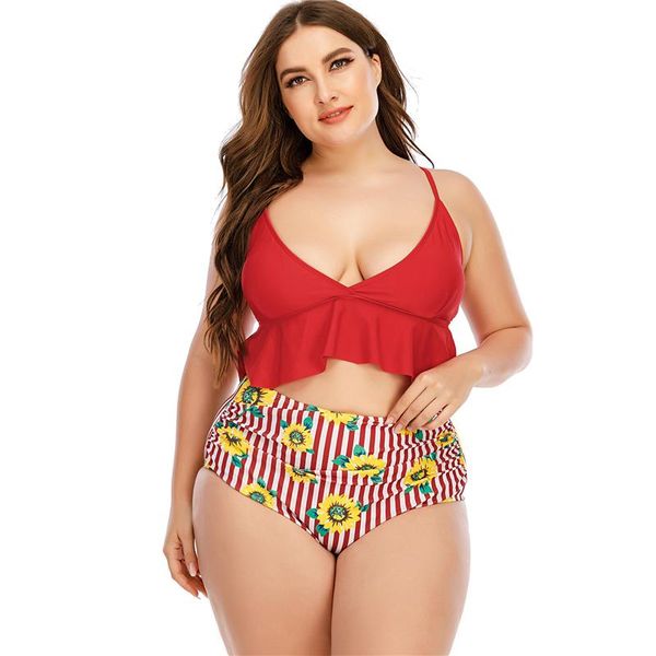 high waist swimwear large size 5xl women bikini set 2021 ruffle two pieces swimwear swimsuit printed plus size swimming suits
high waist swimwear large size 5xl women bikini set 2021 ruffle two pieces swimwear swimsuit printed plus size swimming suits
