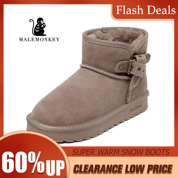 boots 2021 women snow winter cow suede keep warm fashion ankle boot short plush round toe female clearance 841854, Black 
boots 2021 women snow winter cow suede keep warm fashion ankle boot short plush round toe female clearance 841854, Black