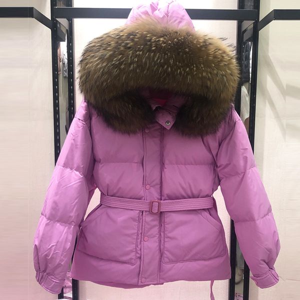 huge real natural raccoon fur collar winter jacket women short down parka white duck down coat female hooded warm coat 201006, Black
huge real natural raccoon fur collar winter jacket women short down parka white duck down coat female hooded warm coat 201006, Black