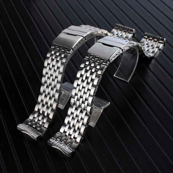 watch bands 22mm stainless steel band strap silver polished mens luxury replacement metal watchband bracelet for bretiling, Black;brown
watch bands 22mm stainless steel band strap silver polished mens luxury replacement metal watchband bracelet for bretiling, Black;brown