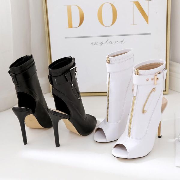 sandals fish mouth stiletto pu zipper high heel 35-40 size women's shoes 2021 summer style, Black
sandals fish mouth stiletto pu zipper high heel 35-40 size women's shoes 2021 summer style, Black