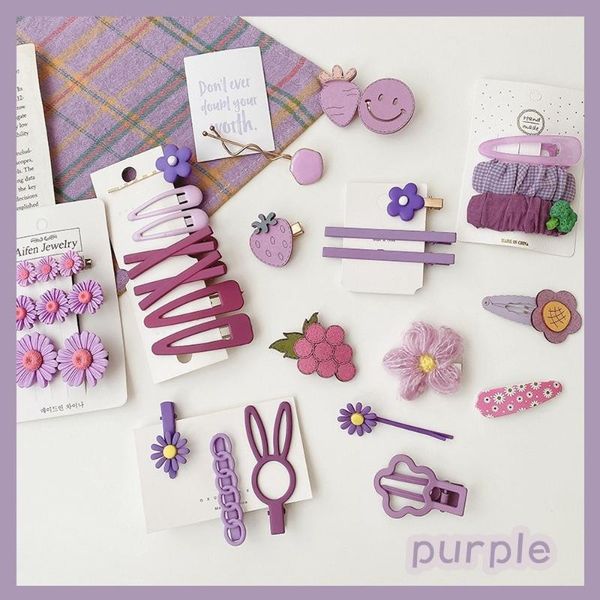 hair clips & barrettes cute set korean fashion purple flower accessories for women 2021 trend simple personality jewelry wholesale, Golden;silver
hair clips & barrettes cute set korean fashion purple flower accessories for women 2021 trend simple personality jewelry wholesale, Golden;silver