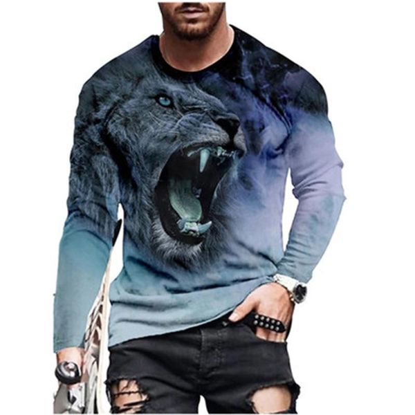men's t-shirts now 2021 t-shirt tiger 3d printing spring and autumn round neck retro casual long-sleeved loose for men, White;black
men's t-shirts now 2021 t-shirt tiger 3d printing spring and autumn round neck retro casual long-sleeved loose for men, White;black