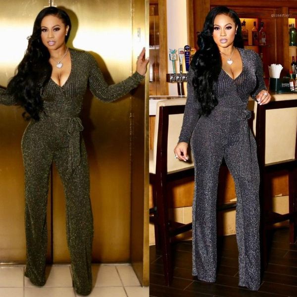 women's jumpsuits & rompers 2021 pattern autumn and winter v lead long sleeve chalaza casual jumpsuit women, Black;white
women's jumpsuits & rompers 2021 pattern autumn and winter v lead long sleeve chalaza casual jumpsuit women, Black;white