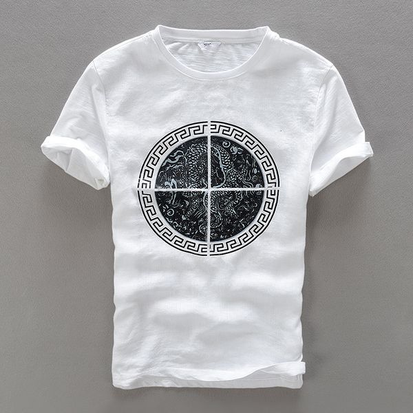 2021 asian style short sleeve t-shirt cotton linen men shirt new round dragon pattern print flax mens t shirts camiseta chemise a61a, White
2021 asian style short sleeve t-shirt cotton linen men shirt new round dragon pattern print flax mens t shirts camiseta chemise a61a, White