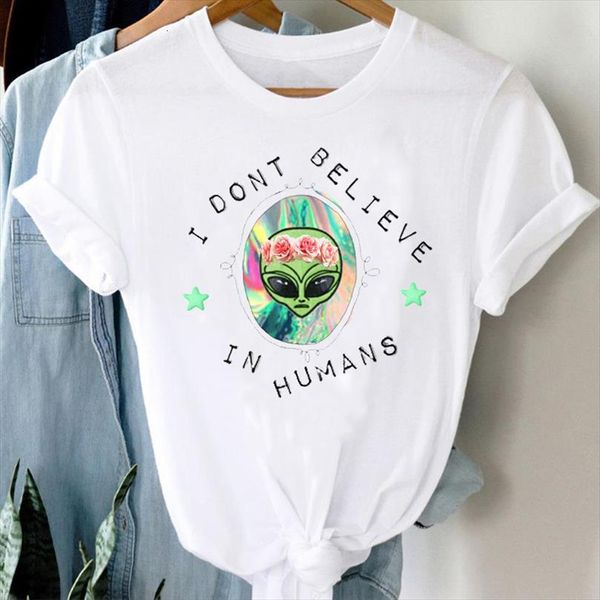 and women cartoon alien mens t shirt funny fashion casual travel 90s cute clothes graphic print female tee, White;black
and women cartoon alien mens t shirt funny fashion casual travel 90s cute clothes graphic print female tee, White;black