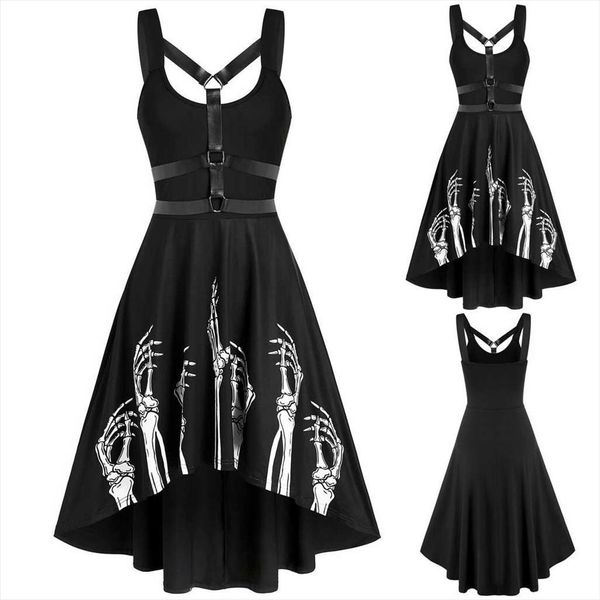 goth dark harajuku black women dresses gothic spaghetti strap backless off shoulder female fashion casual print sexy, Black;gray
goth dark harajuku black women dresses gothic spaghetti strap backless off shoulder female fashion casual print sexy, Black;gray