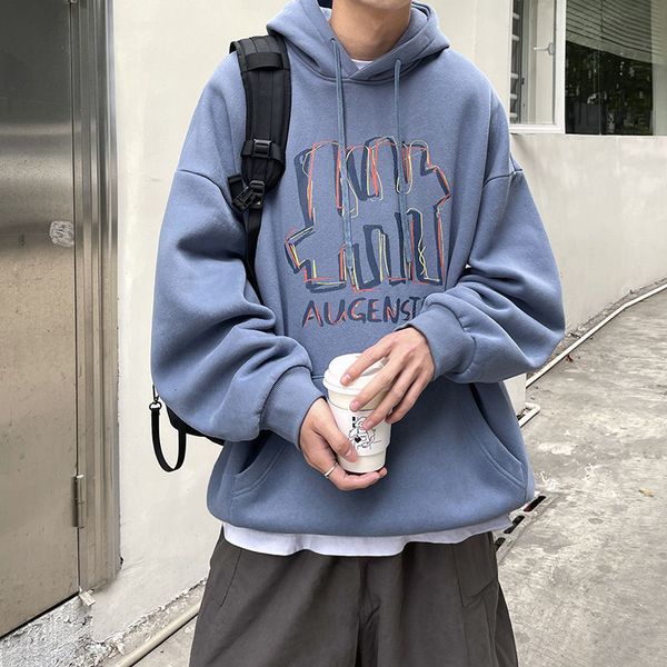 men's hoodies & sweatshirts male hooded sweatshirt, male fashion, lyrical pattern, loose, round collar, blue, three colors, spring, Black
men's hoodies & sweatshirts male hooded sweatshirt, male fashion, lyrical pattern, loose, round collar, blue, three colors, spring, Black