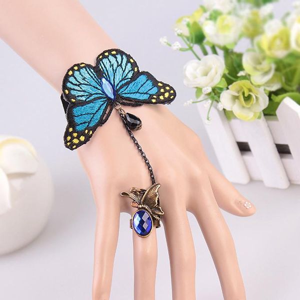 five fingers gloves royal blue butterfly rhinestone bracelet bangle ring wrist finger connected for steam punk death rock nu goth stage, Blue;gray
five fingers gloves royal blue butterfly rhinestone bracelet bangle ring wrist finger connected for steam punk death rock nu goth stage, Blue;gray