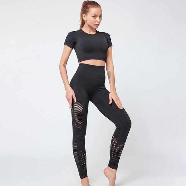 women's leggings fitness women sets casual hellow out push up tracksuit solid spandex workout female 2 piece, Black
women's leggings fitness women sets casual hellow out push up tracksuit solid spandex workout female 2 piece, Black