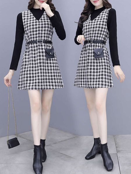 strap women's autumn and winter dress 2021 new woollen vest skirt two piece suit foreign style korean version, White
strap women's autumn and winter dress 2021 new woollen vest skirt two piece suit foreign style korean version, White