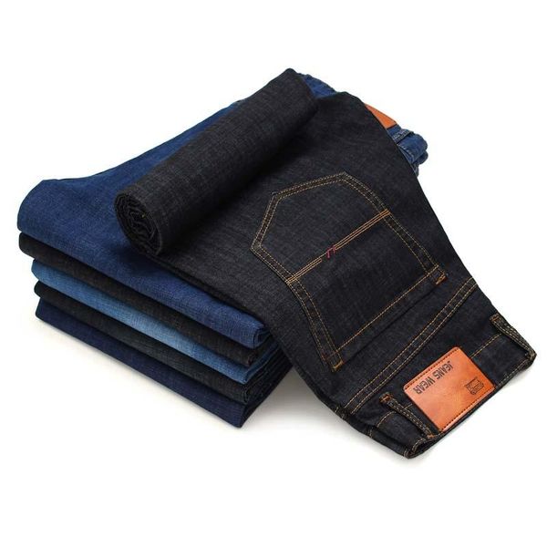 jeans for mens slim fit pants classic jeans male denim designer trousers casual skinny straight elasticity pants, Blue
jeans for mens slim fit pants classic jeans male denim designer trousers casual skinny straight elasticity pants, Blue