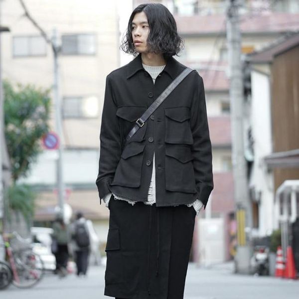 men's jackets xs-6xl 2021 men clothing hair stylist gd fashion short suit casual wear multi pocket jacket coat plus size singer costume, Black;brown
men's jackets xs-6xl 2021 men clothing hair stylist gd fashion short suit casual wear multi pocket jacket coat plus size singer costume, Black;brown