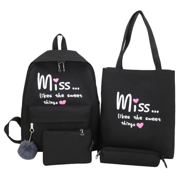 outdoor bags 4pcs/set women school backpacks schoolbag for teenagers girls student book bag backpack
outdoor bags 4pcs/set women school backpacks schoolbag for teenagers girls student book bag backpack