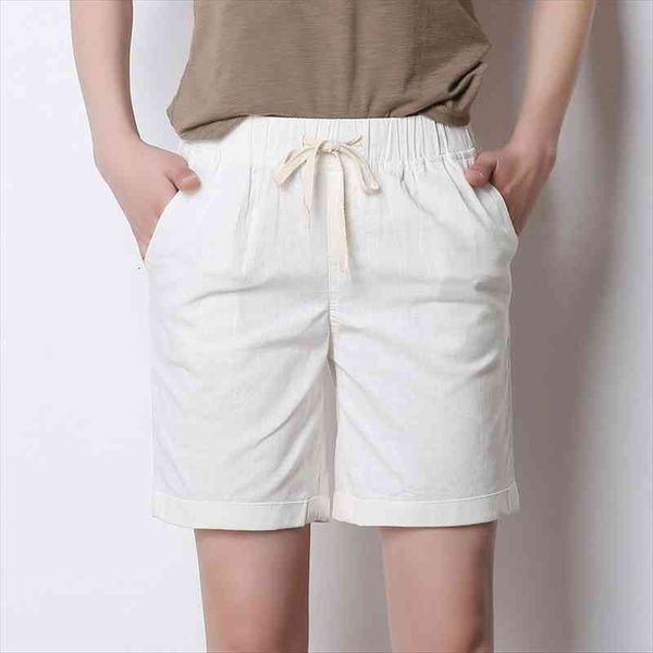 cotton linen shorts woman casual bermuda shorts plus size loose straight trousers summer elastic waist drawsring, White;black
cotton linen shorts woman casual bermuda shorts plus size loose straight trousers summer elastic waist drawsring, White;black