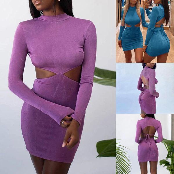 casual dresses autumn and winter bandage pencil dress hollow out women long sleeve club party backless bodycon, Black;gray
casual dresses autumn and winter bandage pencil dress hollow out women long sleeve club party backless bodycon, Black;gray