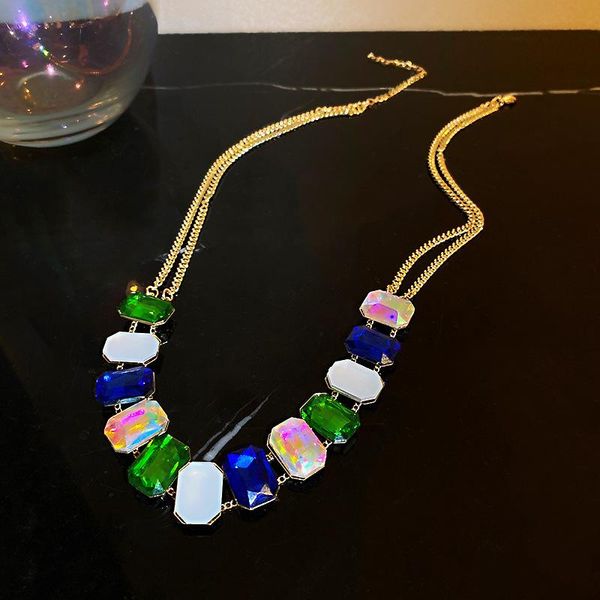 chokers origin summer vintage multicolor crystal choker necklace for women luxury gold color chunky chain square rhinestone necklaces, Golden;silver
chokers origin summer vintage multicolor crystal choker necklace for women luxury gold color chunky chain square rhinestone necklaces, Golden;silver
