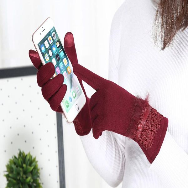 five fingers gloves fashionable and elegant ladies warm touch screen lace female autumn winter plus velvet long full finger, Blue;gray
five fingers gloves fashionable and elegant ladies warm touch screen lace female autumn winter plus velvet long full finger, Blue;gray