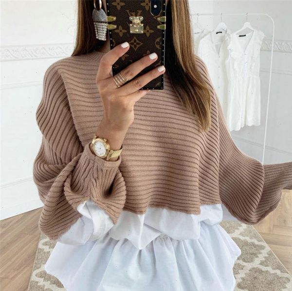 autumn women patchwork shirts long lantern sleeve crew neck ruffles ladies loose blouses 2021 casual female shirts, White
autumn women patchwork shirts long lantern sleeve crew neck ruffles ladies loose blouses 2021 casual female shirts, White