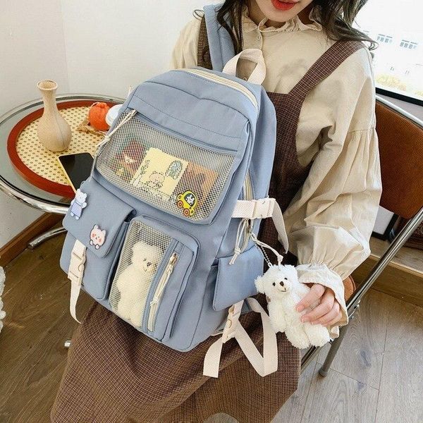 kawaii nylon women backpack fashion waterproof rucksack for teen girls school bag cute student bookbag travel mochila
kawaii nylon women backpack fashion waterproof rucksack for teen girls school bag cute student bookbag travel mochila