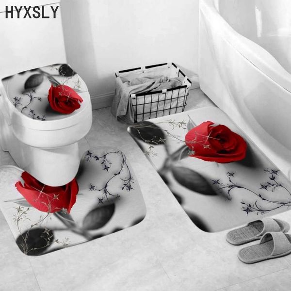 shower curtains 3pcs mat set bathroom pedestal rug lid toilet cover rose flower floral pattern waterproof kitchen non-slip carpet home decor
shower curtains 3pcs mat set bathroom pedestal rug lid toilet cover rose flower floral pattern waterproof kitchen non-slip carpet home decor