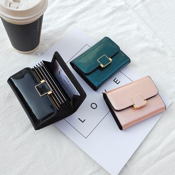 card holders genuine leather bag women's small 2021 short simple large multi-card clamp ultra-thin organ female, Brown;gray
card holders genuine leather bag women's small 2021 short simple large multi-card clamp ultra-thin organ female, Brown;gray