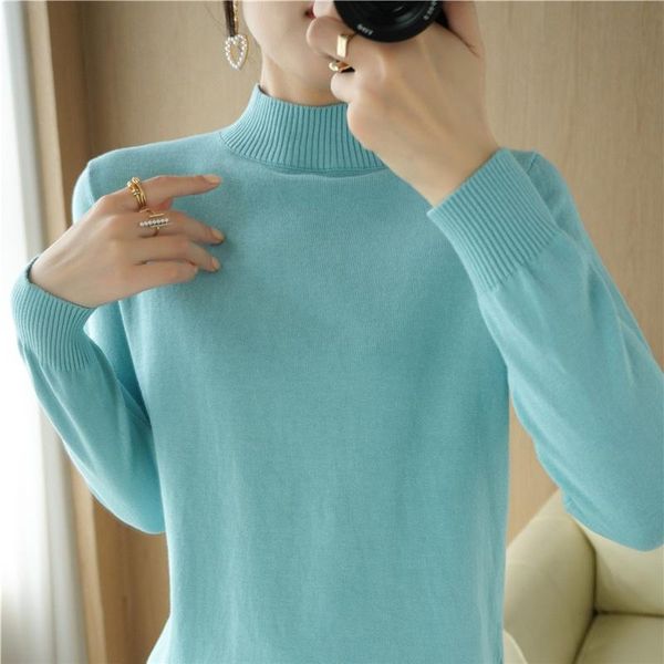 women's sweaters autumn and winter half-high collar thick loose soft hedging pure cotton knit bottoming large size all-match blouse, White;black
women's sweaters autumn and winter half-high collar thick loose soft hedging pure cotton knit bottoming large size all-match blouse, White;black