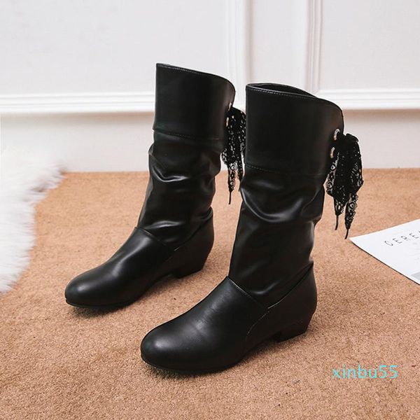 boots leather autumn winter women shoes round toe rough heel knight nordic style rear lace-up fashion black mid-tube boot
boots leather autumn winter women shoes round toe rough heel knight nordic style rear lace-up fashion black mid-tube boot