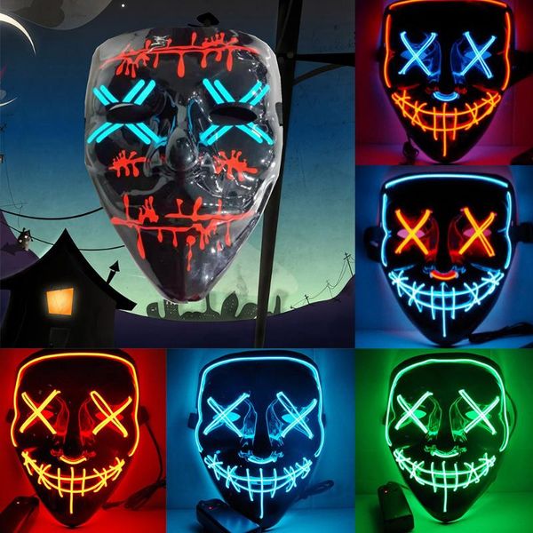 party decoration halloween scary mask cosplay led costume el wire light up for festival glow in the dark dress prop
party decoration halloween scary mask cosplay led costume el wire light up for festival glow in the dark dress prop