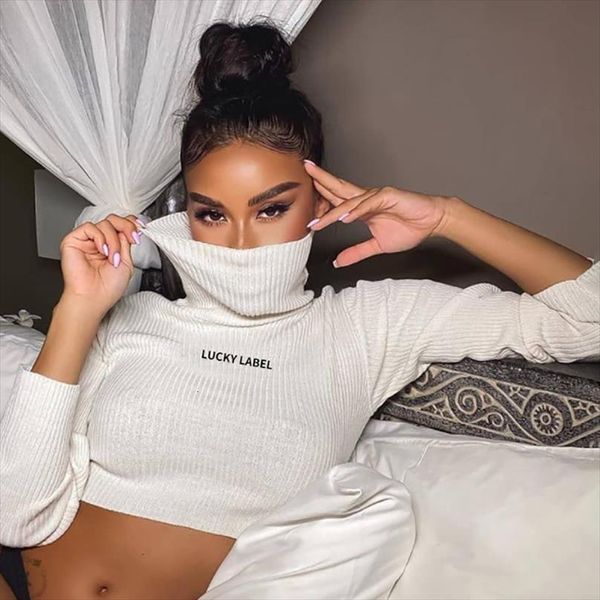 winter women knitted knit solid sweater casual turtleneck pullover basic short jumper autumn female, White;black
winter women knitted knit solid sweater casual turtleneck pullover basic short jumper autumn female, White;black