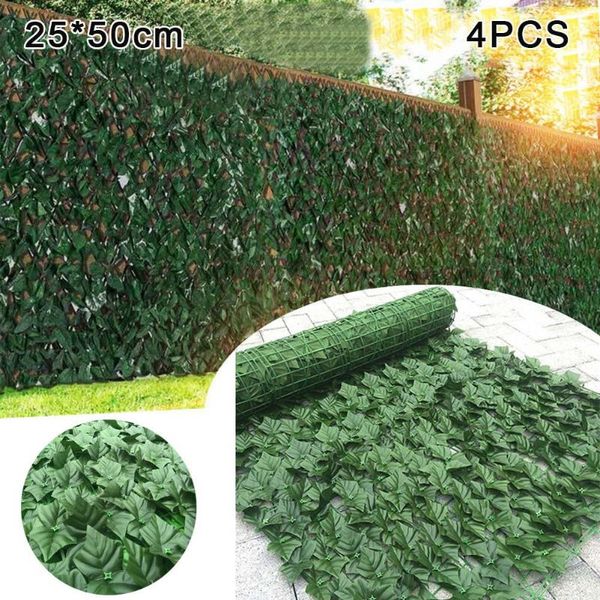 decorative flowers & wreaths 4pcs realistic thick artificial plant foliage hedge grass mat greenery fence privacy screen mesh outdoor decor
decorative flowers & wreaths 4pcs realistic thick artificial plant foliage hedge grass mat greenery fence privacy screen mesh outdoor decor
