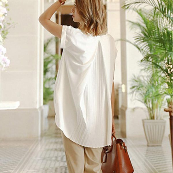 women's blouses & shirts white korean creased ruffle pleated patchwork baggy office blouse elegant v neck short sleeve chiffon midi wom
women's blouses & shirts white korean creased ruffle pleated patchwork baggy office blouse elegant v neck short sleeve chiffon midi wom