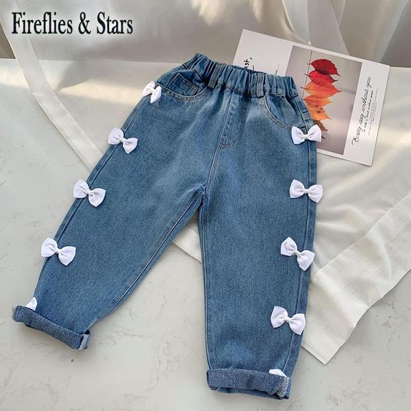 jeans spring autumn girls denim pants baby kids trousers children fashion side white small bow patch 2 to 9 yrs, Blue
jeans spring autumn girls denim pants baby kids trousers children fashion side white small bow patch 2 to 9 yrs, Blue