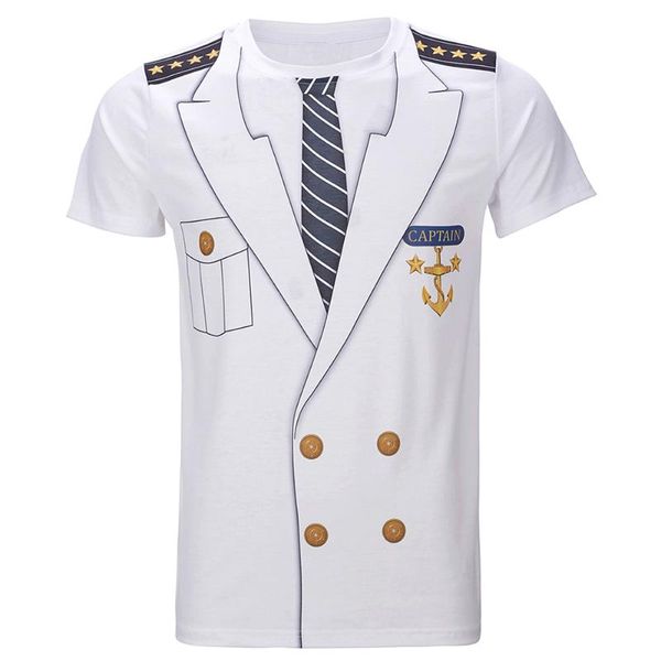 men's t-shirts captain costume funny cosplay halloween tee man pilot uniform 3d plus size, White;black
men's t-shirts captain costume funny cosplay halloween tee man pilot uniform 3d plus size, White;black