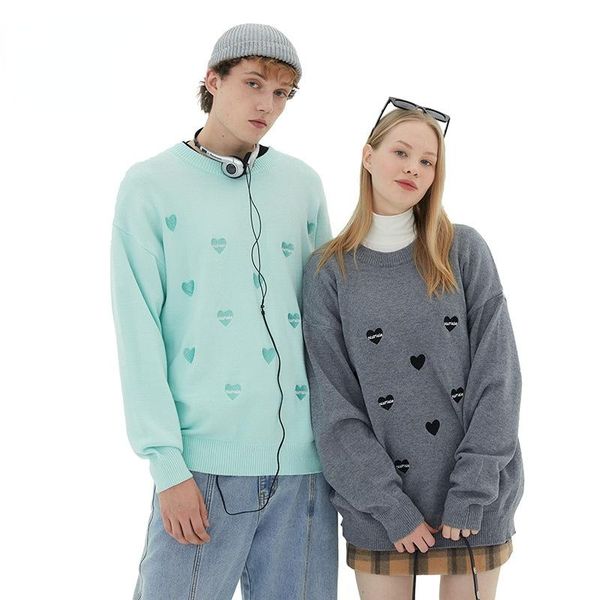 men's sweaters autumn and winter mint green japanese knitting sweater couples pullover male round neck heart-shaped printing jacket, White;black
men's sweaters autumn and winter mint green japanese knitting sweater couples pullover male round neck heart-shaped printing jacket, White;black