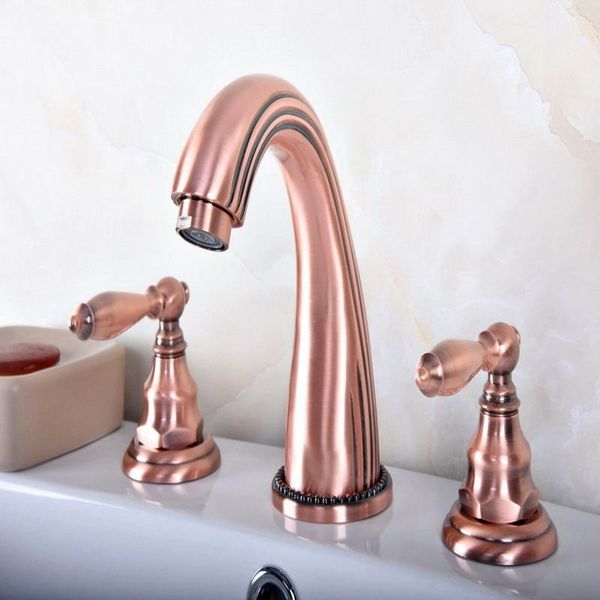 bathroom sink faucets antique red copper widespread dual handle washing basin mixer taps deck mounted 3 holes lavatory faucet arg082
bathroom sink faucets antique red copper widespread dual handle washing basin mixer taps deck mounted 3 holes lavatory faucet arg082