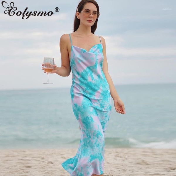colysmo tie dye summer dress backless spaghetti straps cowl neck a line midi woman robe fashion beach party vestidos casual dresses, Black;gray
colysmo tie dye summer dress backless spaghetti straps cowl neck a line midi woman robe fashion beach party vestidos casual dresses, Black;gray