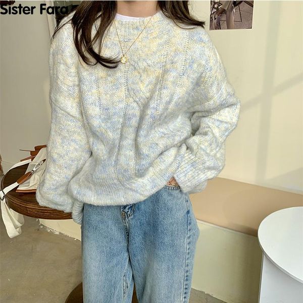 sister fara new spring autumn woman's o-neck white sweater twist loose hedging pink fashion all-match thicken knitted pullover, White;black
sister fara new spring autumn woman's o-neck white sweater twist loose hedging pink fashion all-match thicken knitted pullover, White;black