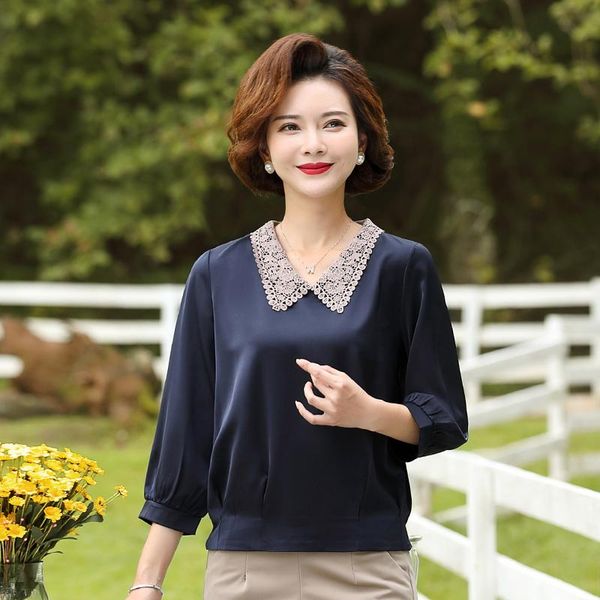 women's blouses & shirts 5xl plus size women imitation silk blouse shirt fashion womens short and 3/4 sleeve mother clothes 2021, White
women's blouses & shirts 5xl plus size women imitation silk blouse shirt fashion womens short and 3/4 sleeve mother clothes 2021, White