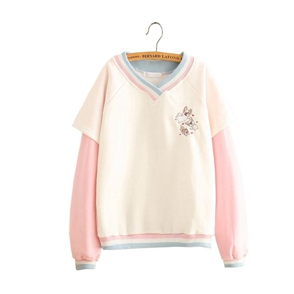 women corgi embroidery hoodies sweatshirts cartoon kawaii japanese loose harajuku pullover hoodies 201201, Black
women corgi embroidery hoodies sweatshirts cartoon kawaii japanese loose harajuku pullover hoodies 201201, Black