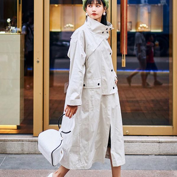 women's trench coats nanastyle 2021 spring autumn fashion casual long sleeve simple cargo high neck beige coat windbreaker for women, Tan;black
women's trench coats nanastyle 2021 spring autumn fashion casual long sleeve simple cargo high neck beige coat windbreaker for women, Tan;black