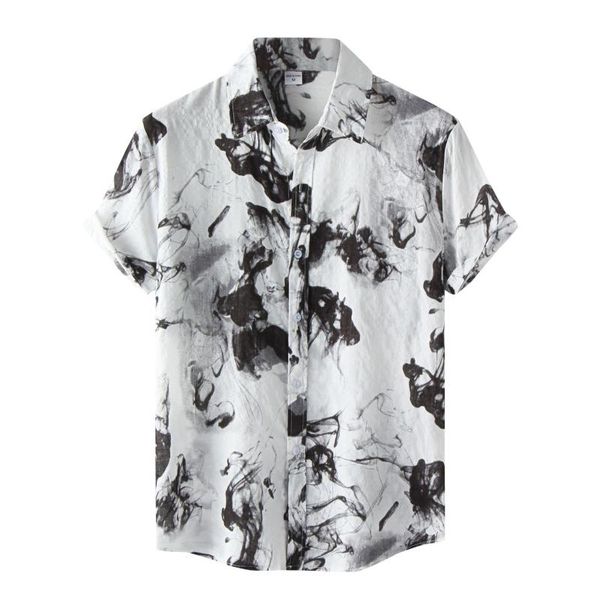men's casual shirts feitong ink chinese painting shirt men short sleeve button vintage hawaiian turn-down collar flowers streetwear, White;black
men's casual shirts feitong ink chinese painting shirt men short sleeve button vintage hawaiian turn-down collar flowers streetwear, White;black