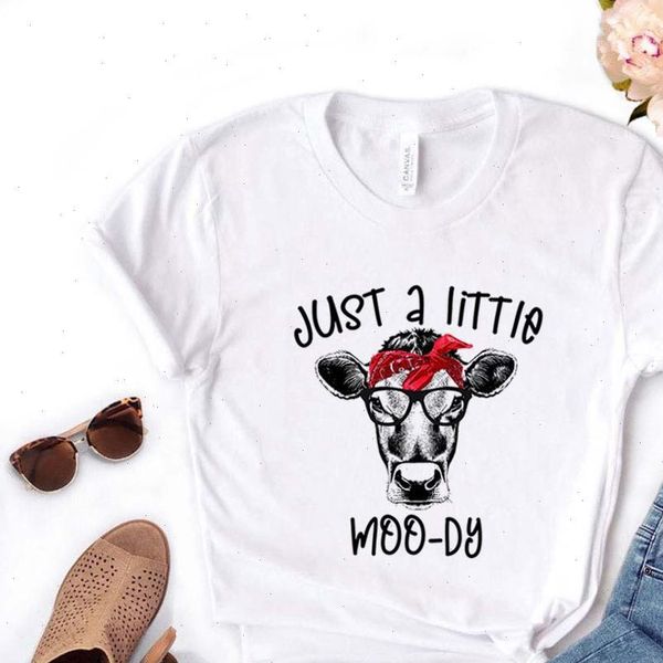 women t shirt just a little moody bandana cow print tshirt women short sleeve o neck loose ladies causal tee shirt, White
women t shirt just a little moody bandana cow print tshirt women short sleeve o neck loose ladies causal tee shirt, White