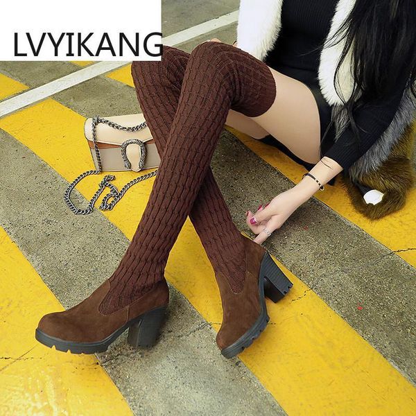 boots women's 2021 autumn winter thigh high for woman shoes knitting wool long boot women brown black womans booties
boots women's 2021 autumn winter thigh high for woman shoes knitting wool long boot women brown black womans booties