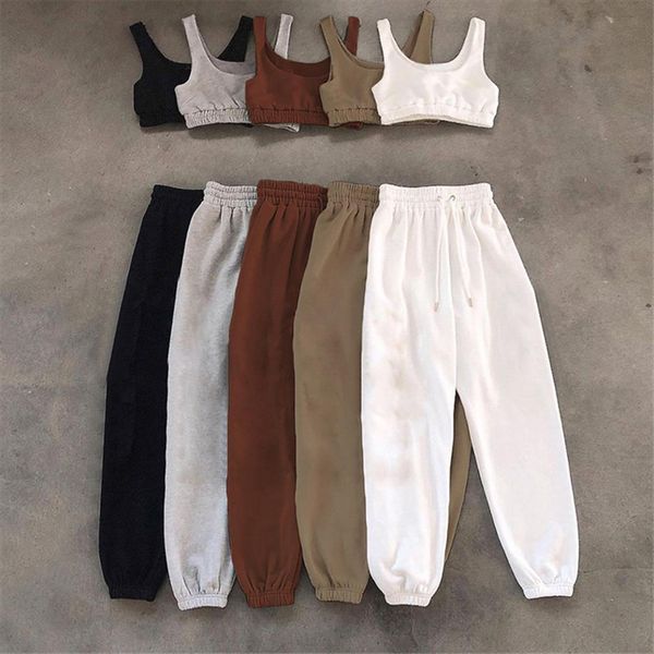 summer casual two piece sets womens pants fashion sportwear athleisure outfits drawstring trouser suits female clothing, White
summer casual two piece sets womens pants fashion sportwear athleisure outfits drawstring trouser suits female clothing, White
