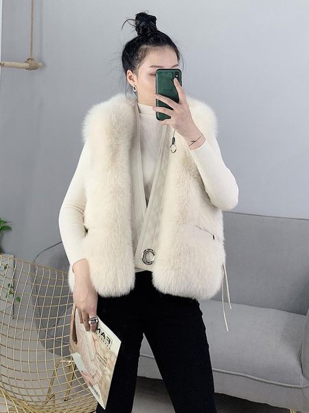 women's fur & faux autumn and winter 2021 hair vest short style young fashion one coat real, Black
women's fur & faux autumn and winter 2021 hair vest short style young fashion one coat real, Black